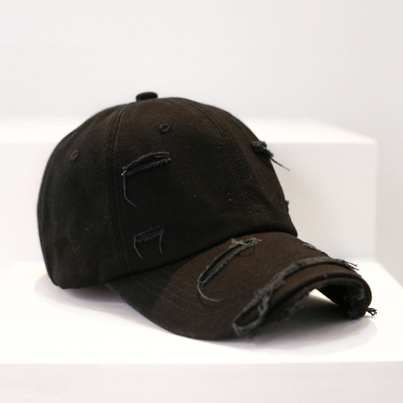 Men's Old Hip Hop Ripped Baseball Hat
