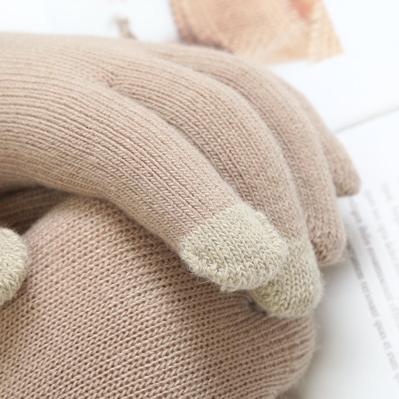 Winter Warm Plush Thickened Touch Screen Gloves
