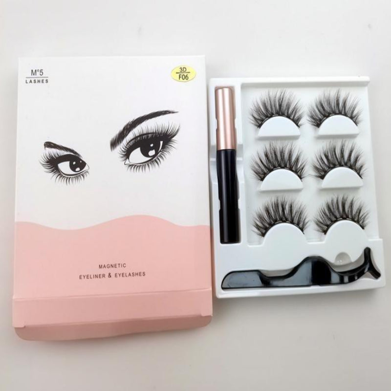 Faux Cils Magnétiques Cinq Paires De Mélange
