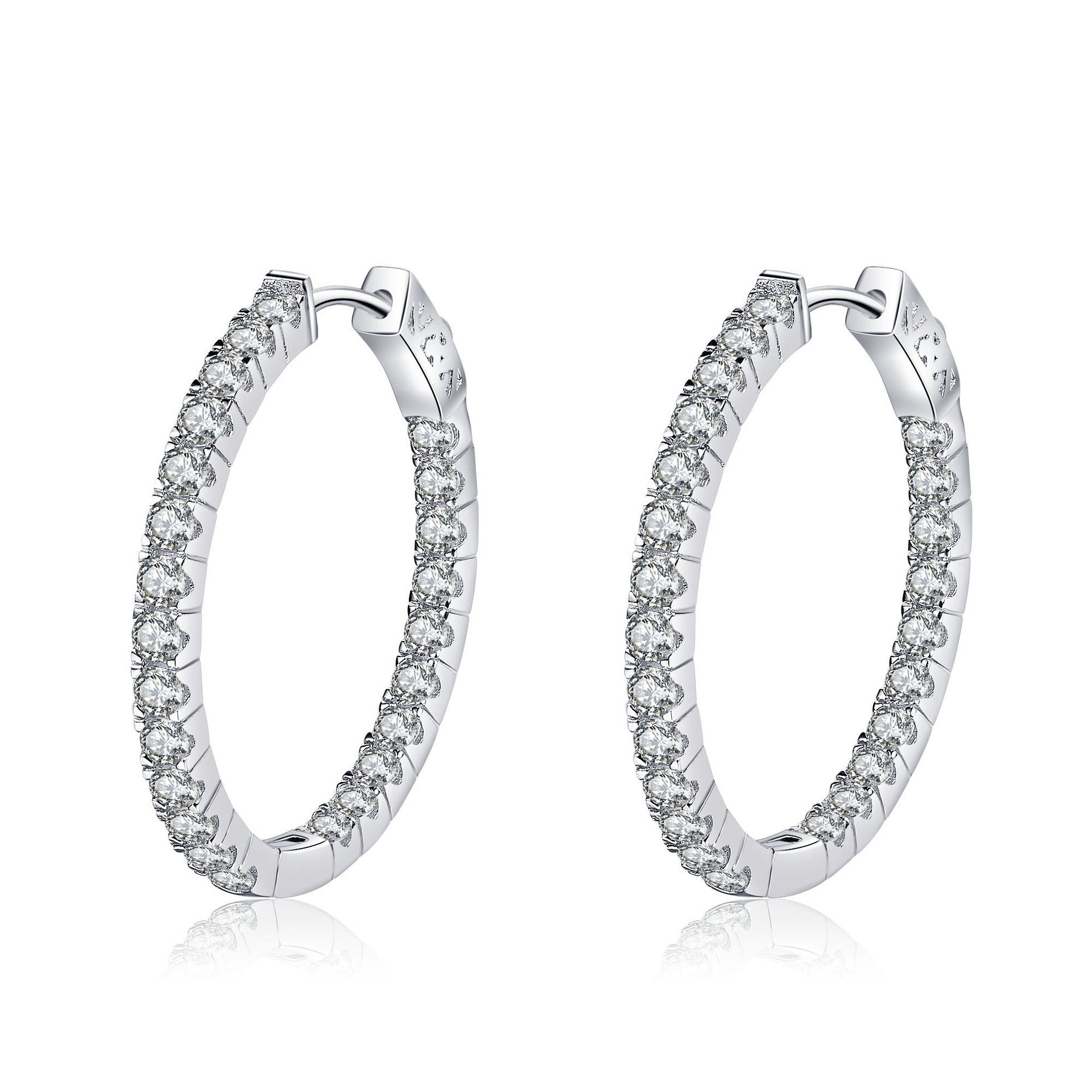 Boucles d'oreilles tendance en argent sterling pour femme