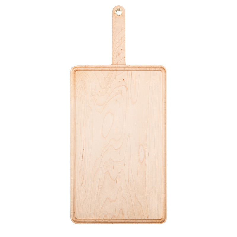 Planche à Découper en Bois Planche à Pain Cuisine Planche à Découper avec Rainure Anti-Débordement de Jus