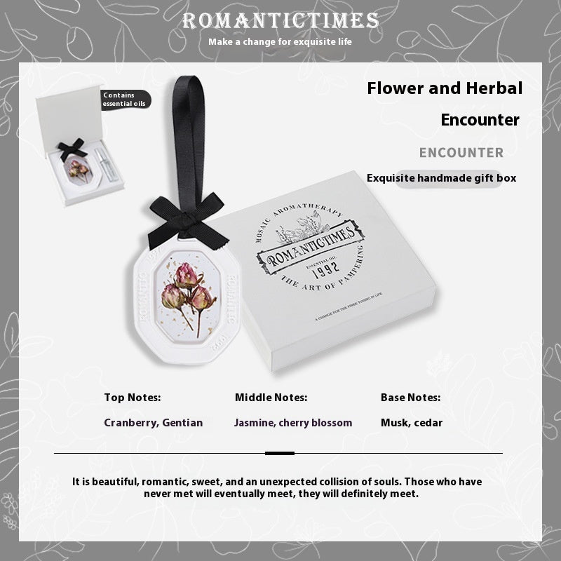 Fashion Personalized Car Aromatherapy Sheet Pendant