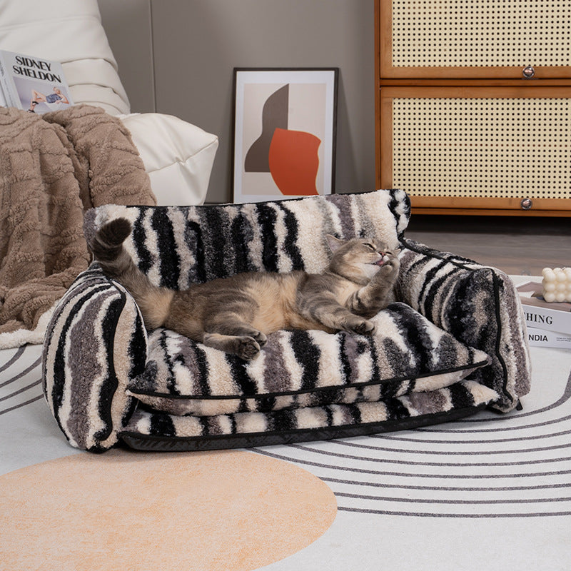 Canapé pour animaux entièrement déhoussable et lavable Niche pour chien et chat