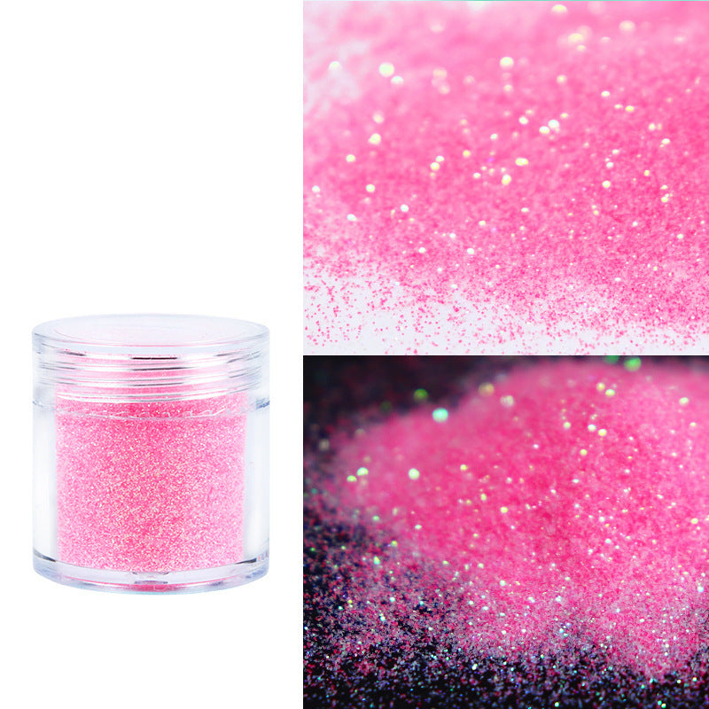 Sel marin en bouteille Sucre cristallisé Laine Poudre scintillante pour les ongles