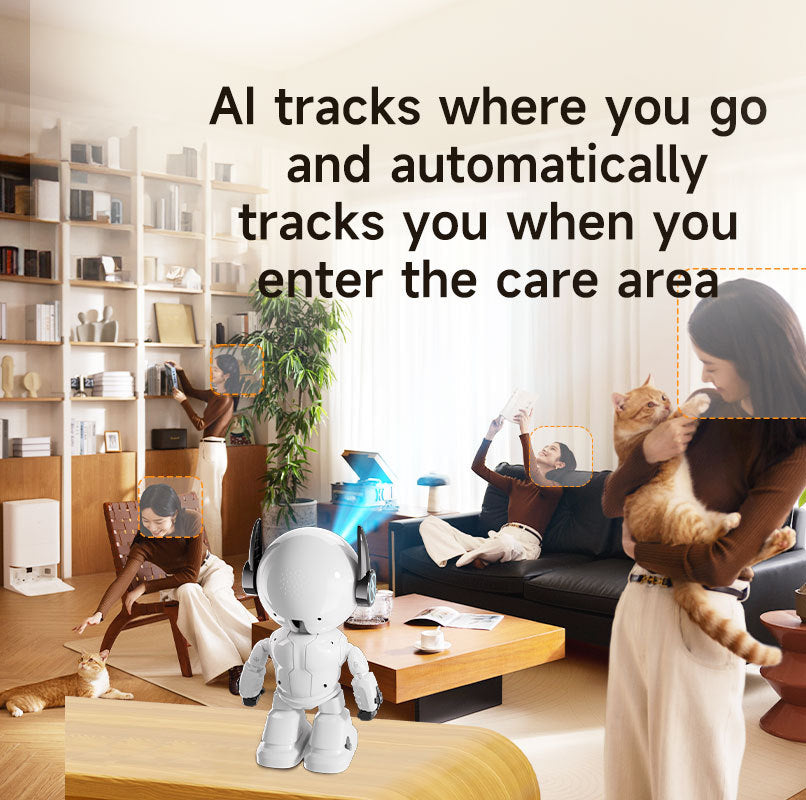Caméra de surveillance Robot sans fil WiFi Caméra Compagnon Intelligente