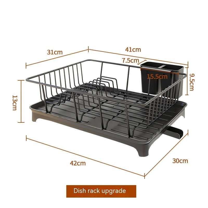 Égouttoir à vaisselle et support de rangement pour évier de cuisine