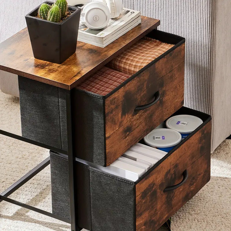 Simple Bedside Table Floor Drawer Sundries Classification Storage Cloth Drawing Cabinet