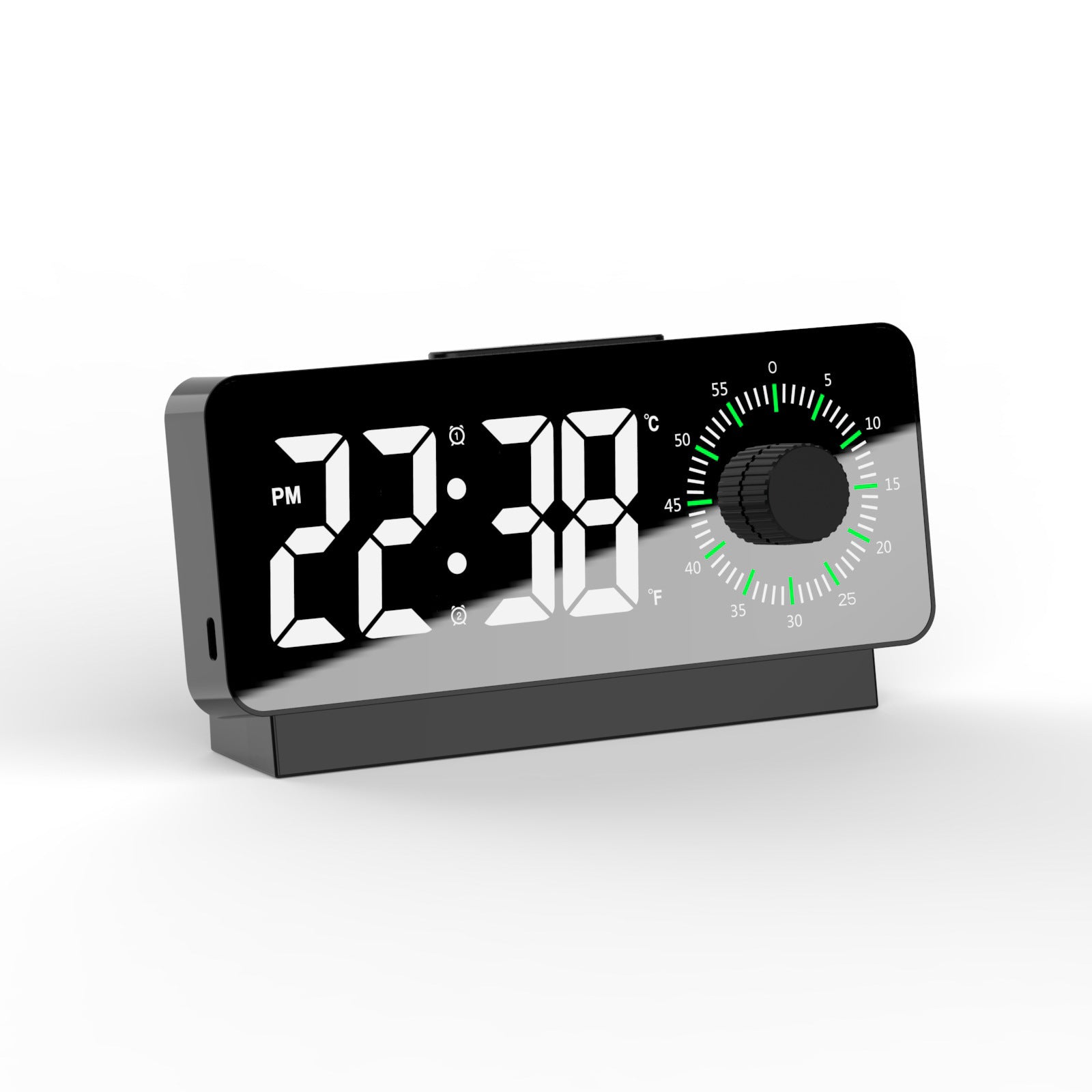 Dual Display Visualization Manager Alarm Clock