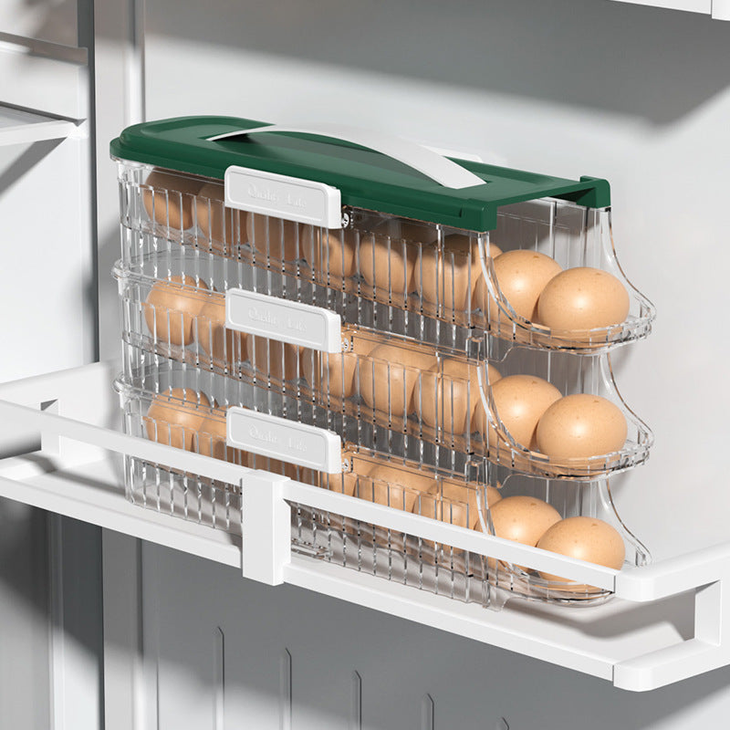 Refrigerator Door Rolling Egg Storage Box