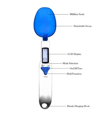 Cuillère de mesure électronique ménagère en acier inoxydable en gros d'usine Cuillère-balance Balance de cuisine Balance électronique de petite taille Cuillère-balance