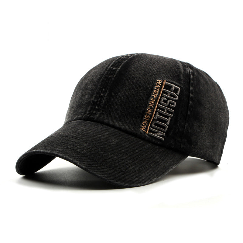 Outdoor Sun Mountaineering Sports Duck Tongue Baseball Cap Embroidered Letter Cotton Hat