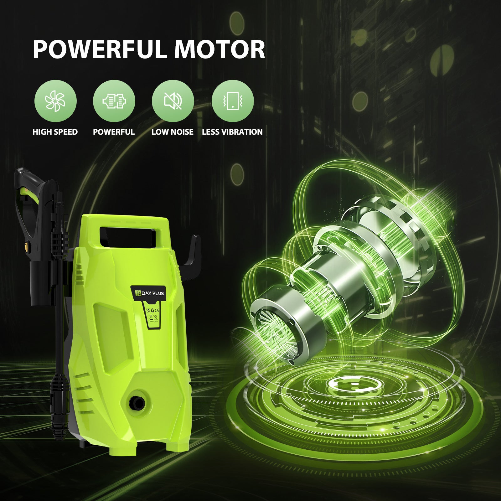 Portable Home AC High Pressure Automatic Water Gun Car Washer