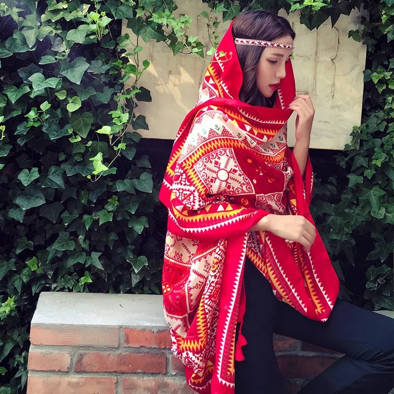 Women's Summer Seaside Holiday Scarf Shawl