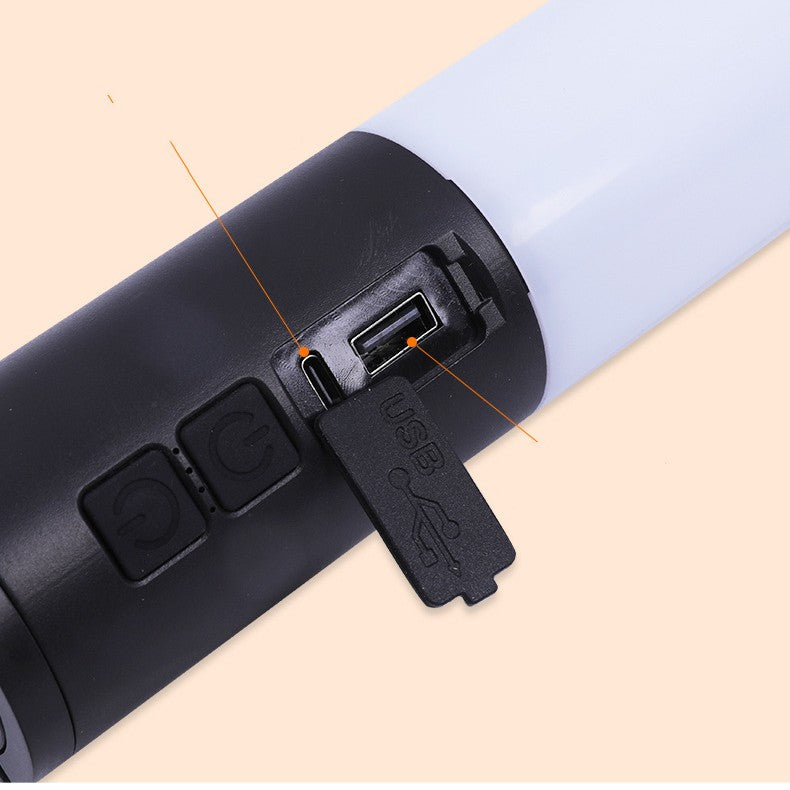Lumière de camping d'extérieur rechargeable multifonction à très longue autonomie