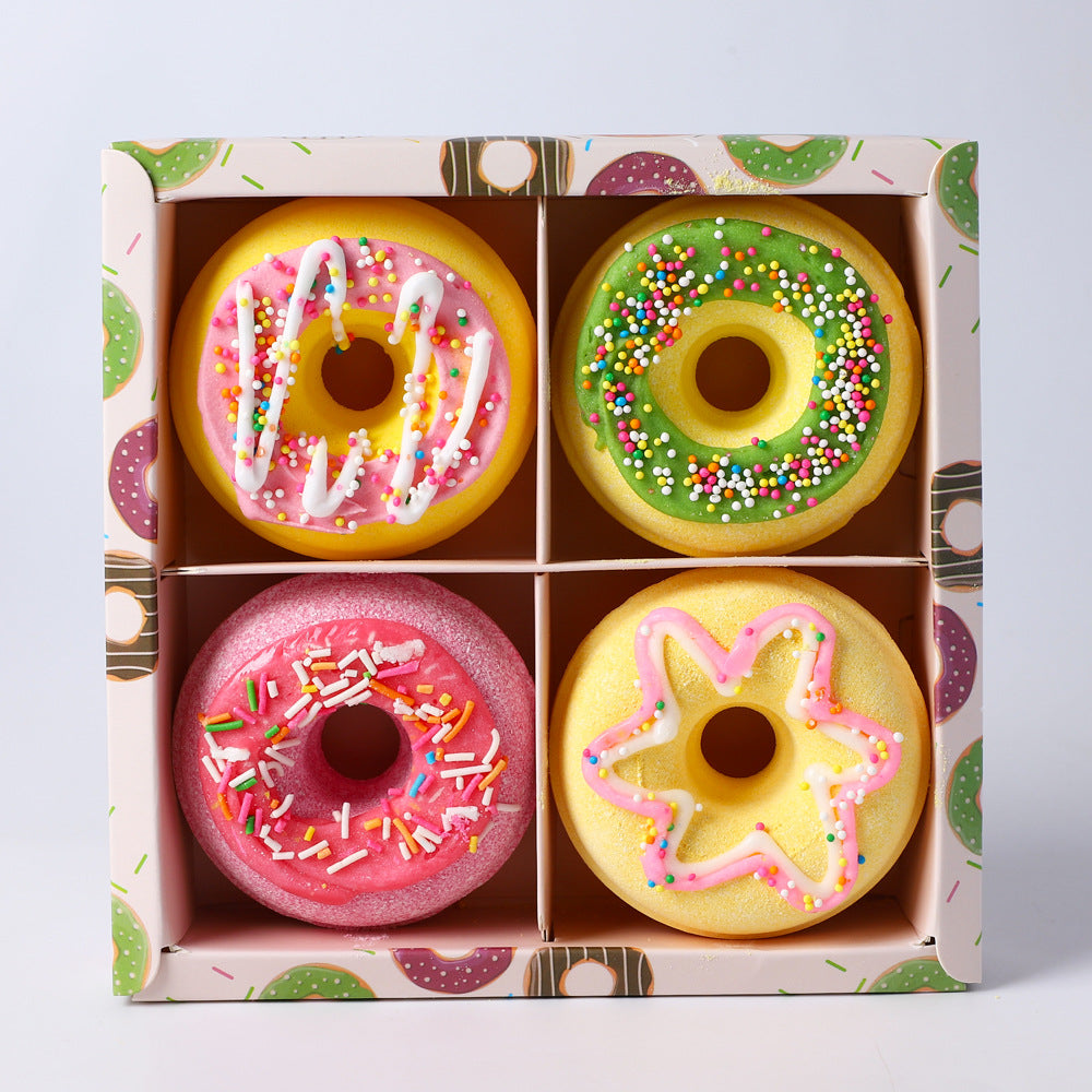 Kit de sels de bain en forme de donut pour enfants