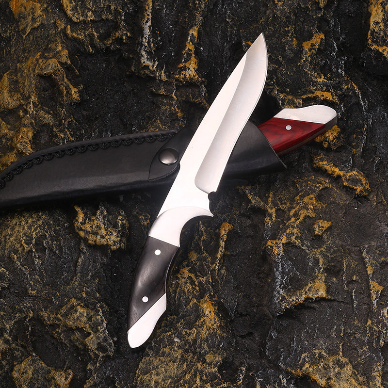 Couteau de survie d'extérieur haute dureté en acier intégré 9 Chrome