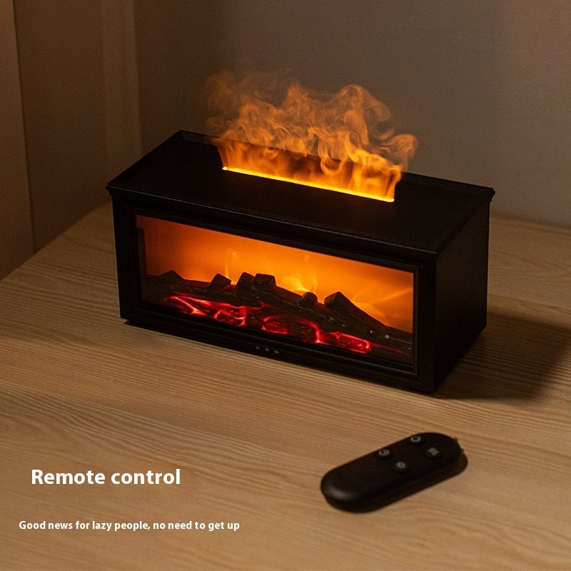 Diffuseur d'arôme de flamme de cheminée 3D de simulation de bureau domestique