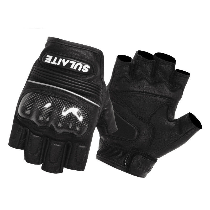Gants de course Vintage Rider en peau de mouton et fibre de carbone