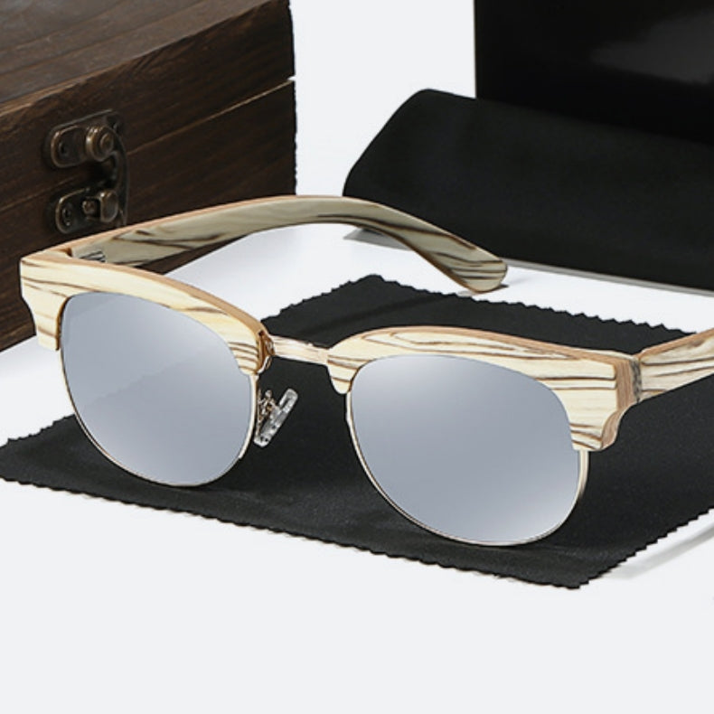 Semi-rimless Fashion Men's And Women's Polarized Sunglasses UV400