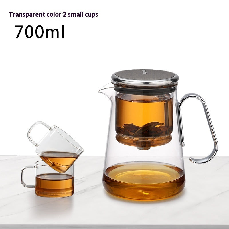 Teapot Tea Water Separation Elegant Cup All Glass Heat Resistant