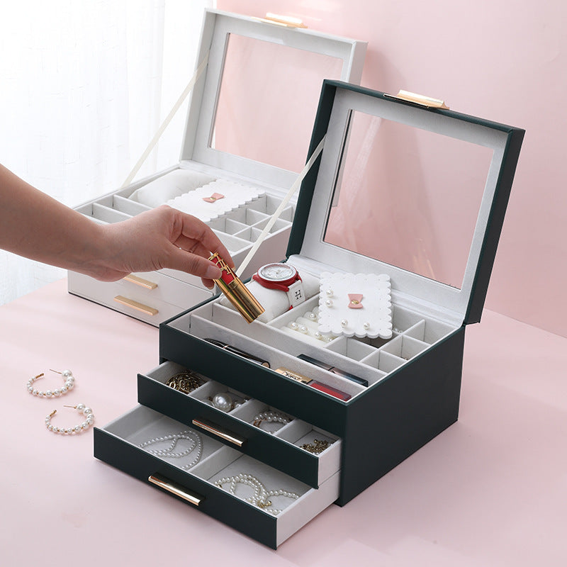 Large Three-layer Jewelry Display Organizer