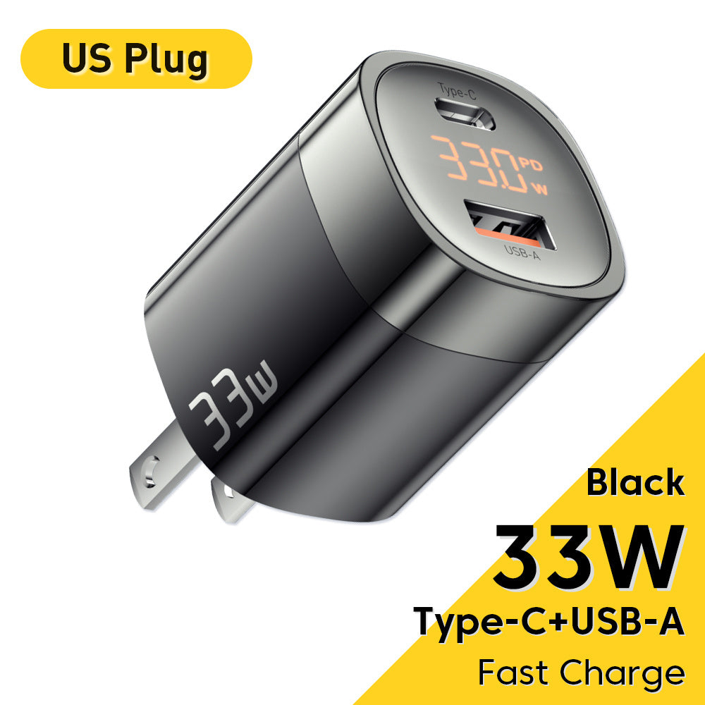 Travel PD QC3.0 Dual Port Mini Mobile Phone Quick Charge Charge