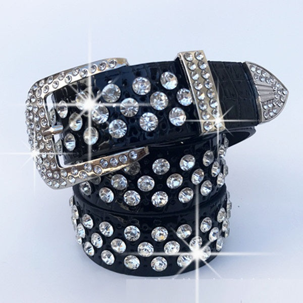 Fashionable All-match Wide Cowhide Women's Belt