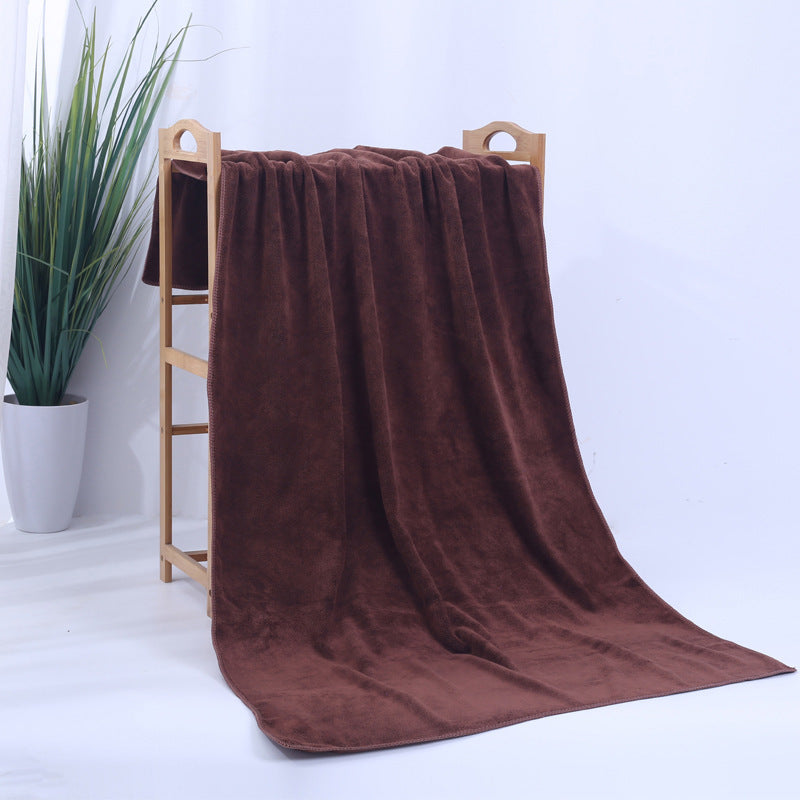 Serviette de lavage de voiture épaissie en microfibre, serviettes de bain pour salon de beauté