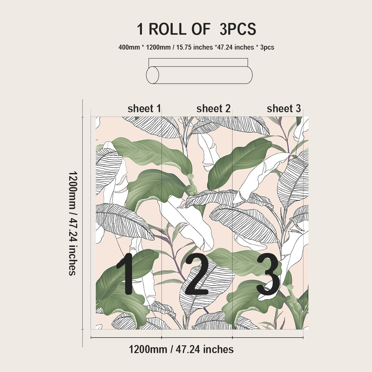 Plant Flower Pattern Pvc Wallpaper Self-adhesive Wallpaper