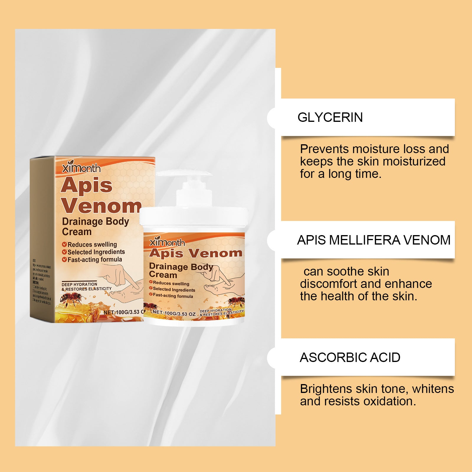 Improve Skin Dryness Nourishing Moisturizing Hydrating Daily Application Body Cream
