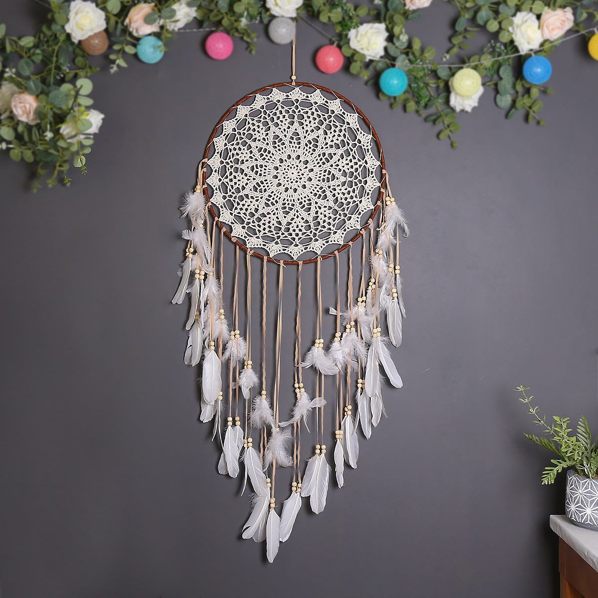 Attrape-rêves bohème décoratif pour chambre
