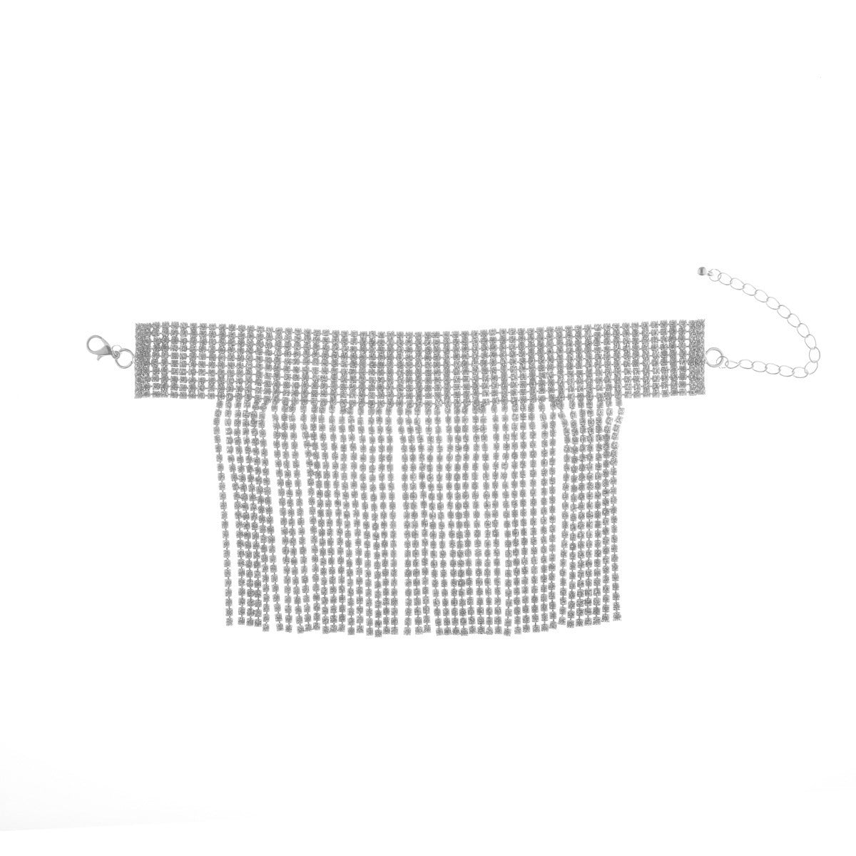 Nouveau bracelet de cheville punk européen et américain exagéré à pampilles entièrement serti