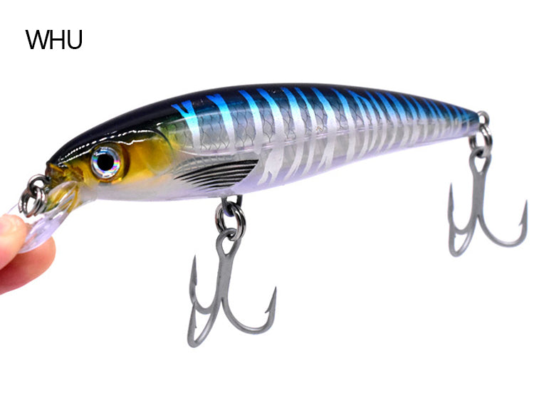Pêche à la traîne à petite bouche Minnow Lance dorée Faux appât