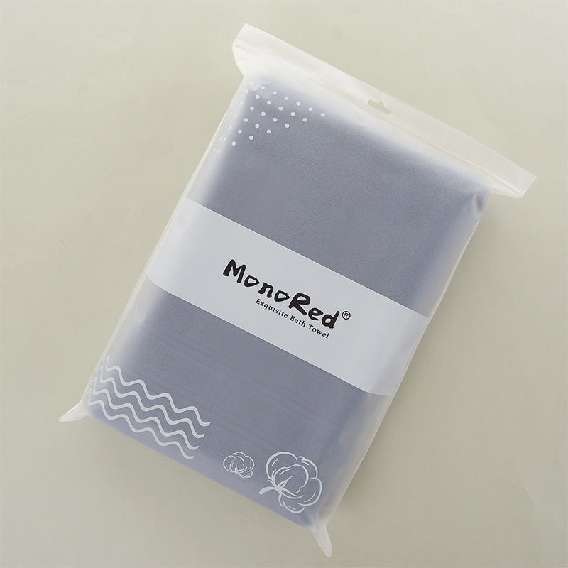 Plain Pure Cotton Bath Towel Household