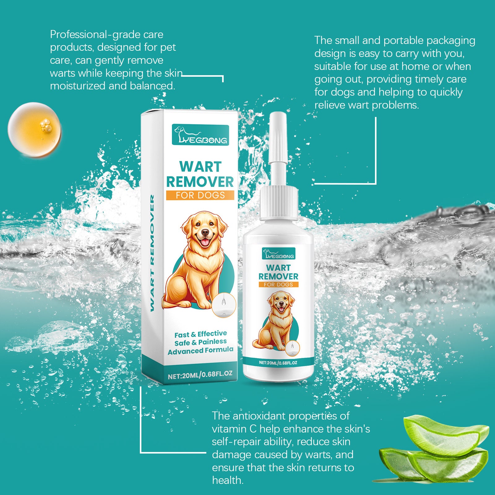 Kew Nettoyant Doux Peau Animaux Soin Quotidien Externe Liquide
