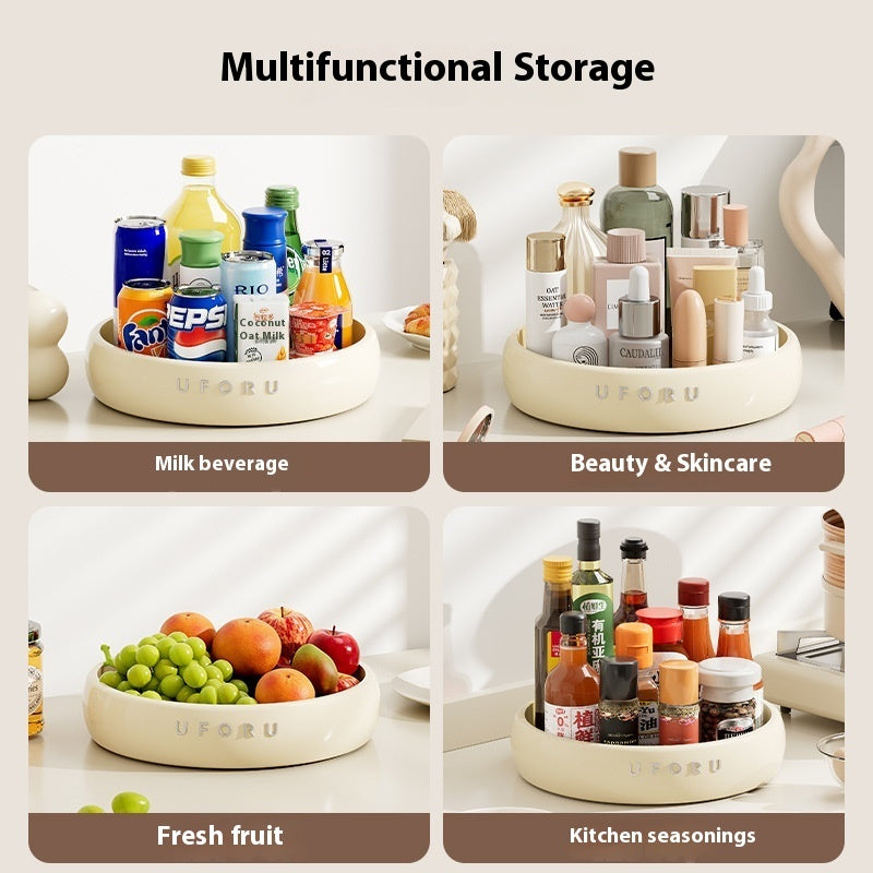 Rotating Kitchen Rack Multi-function Seasoning Plate