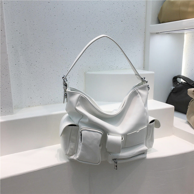 Sac décontracté à bandoulière grande capacité de style outillage Rétro Motard
