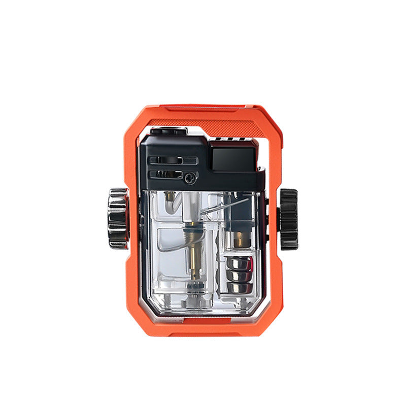 Windproof Transparent Gas Tank Gas Lighters Cool