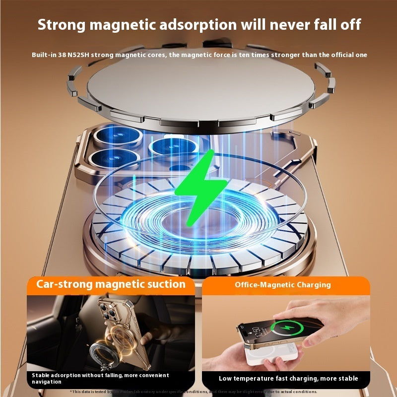 Magic Claw Shell Metal Phone Case Magnetic Suction Rotating Bracket Protective Sleeve