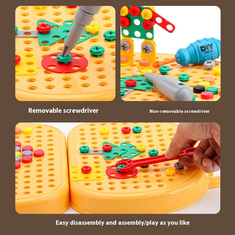 Assembled Toolbox Baby Puzzle Electric