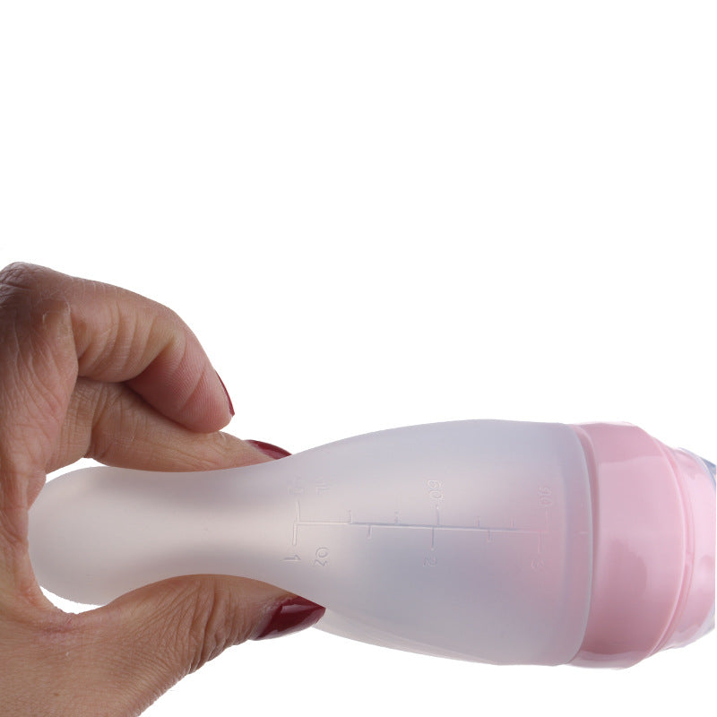 Cuillère d'alimentation pour bébé en silicone, vaisselle complémentaire