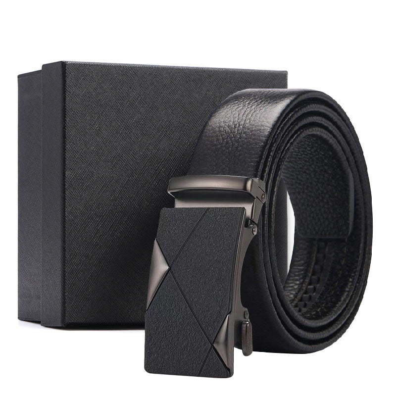Leather Belt Men's First Layer