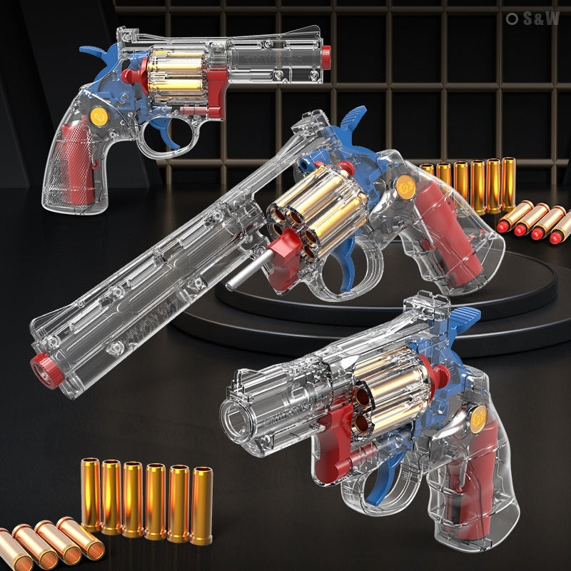 Soft Bullet Gun Rotary Pistol Boy Manual Loading