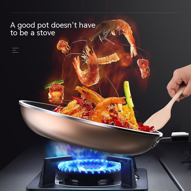 Flat Frying Pan Non-stick Household Pancakes Steak Convenient Omelet Tool Auxiliary