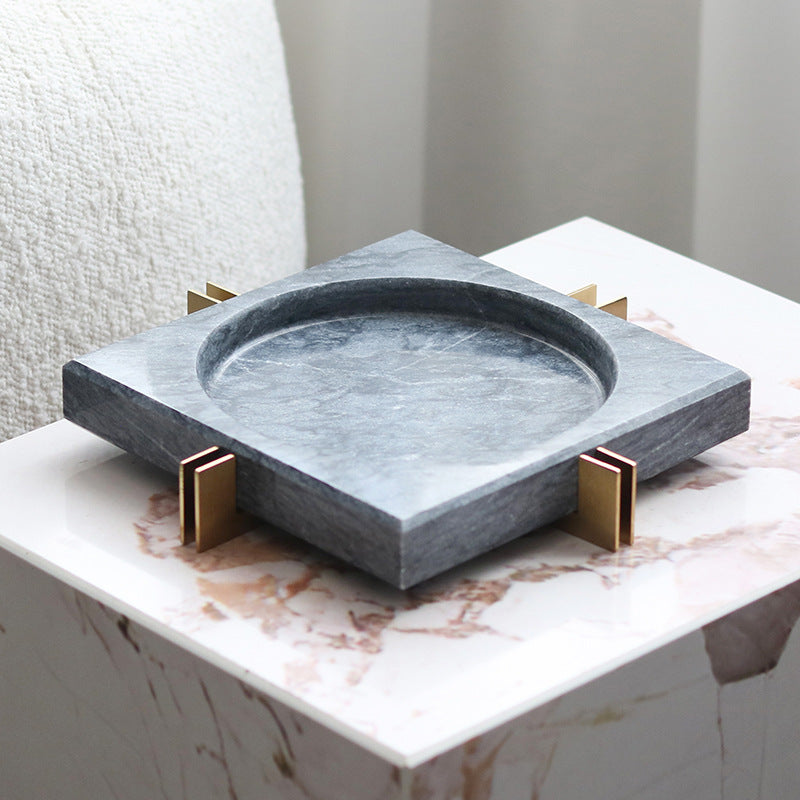 Mild Luxury Marble Ashtray Soft Decoration