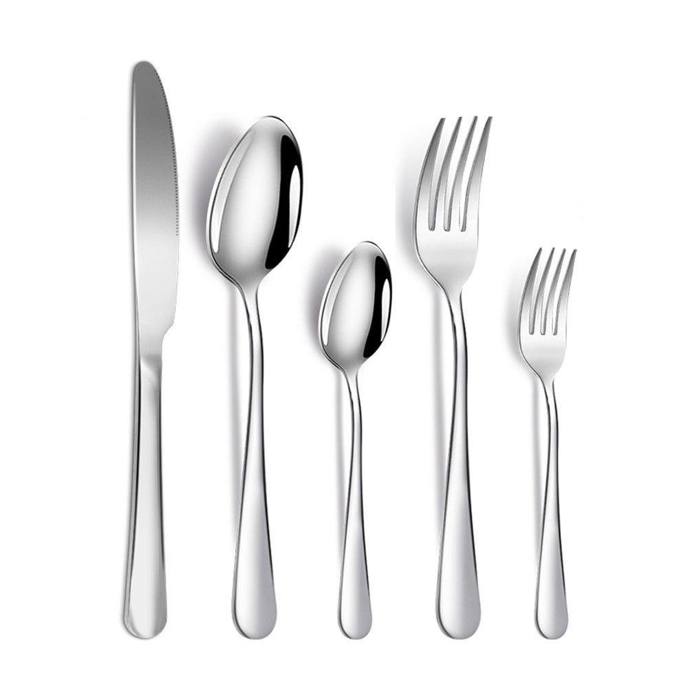 Stainless Steel Tableware Suit 5-piece Set