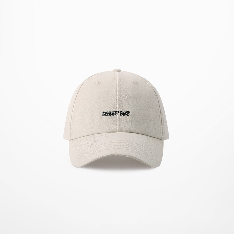 Casquette Rétro Polyvalente À Visière Courbe Printemps Et Été