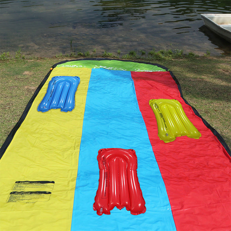 Children's Lawn Double Water Slide Inflatable Water Toys