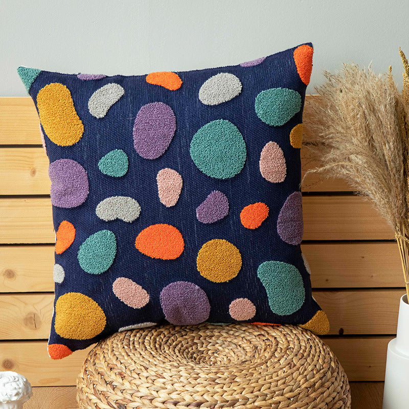 Coussin et taie d'oreiller en toile de coton