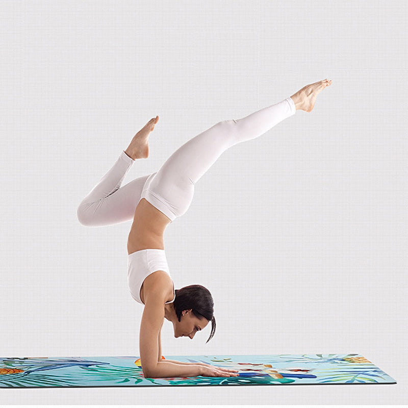 Tapis de yoga pliable en suède